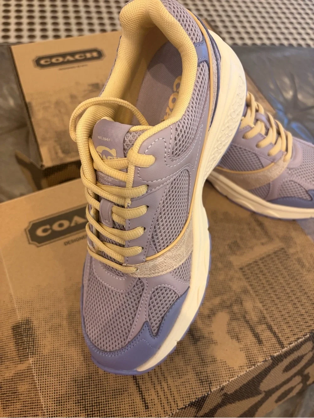 NEW Coach woman Sport Sneaker Wisteria/Blue Lavender CEE71 US Size 9.5